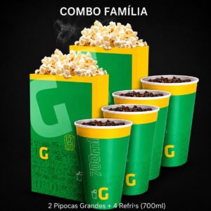 Cinesystem |  Combo Família de pipoca ( válido para Praia Grande )