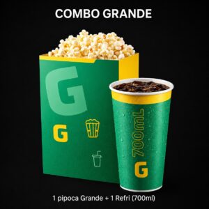 Cinesystem |  Combo Grande de pipoca ( válido para Praia Grande )